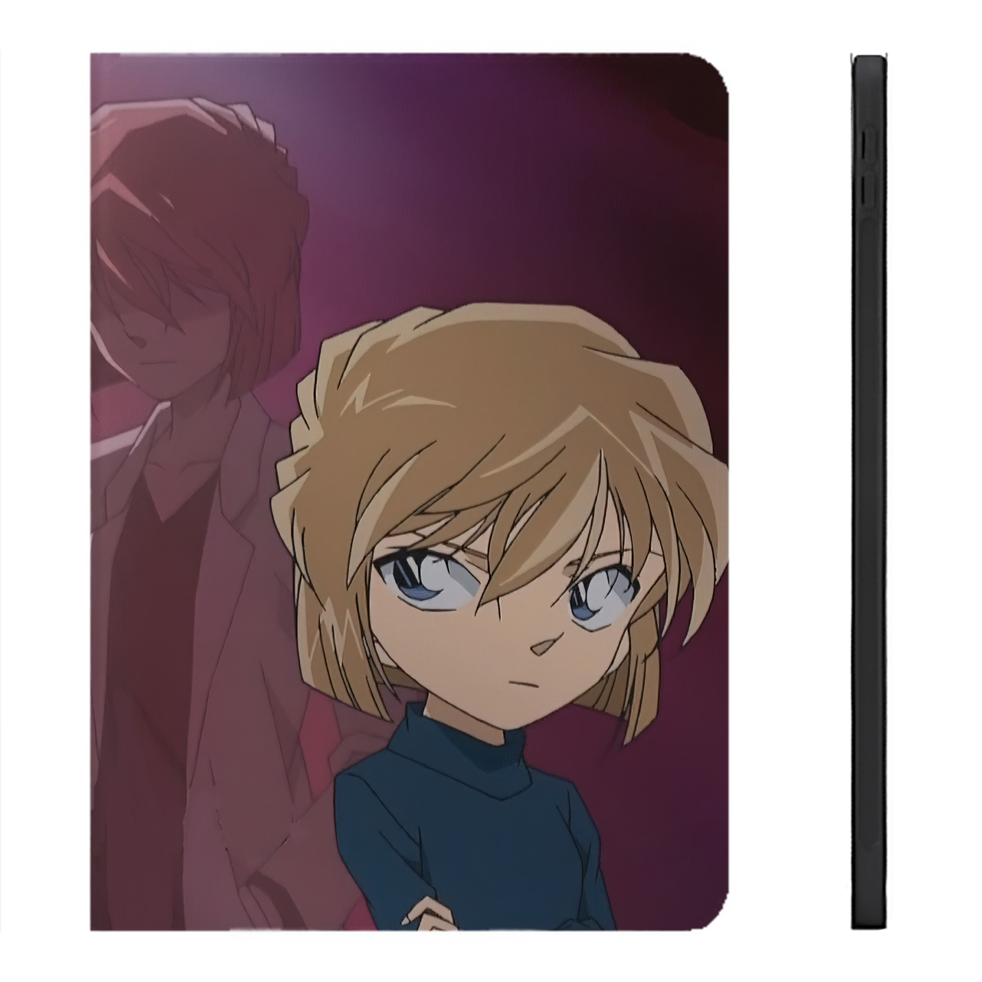 （画像用） 名探偵コナン Detective Conan IPadケース ペンホルダー付き ブックスタイルデザイン